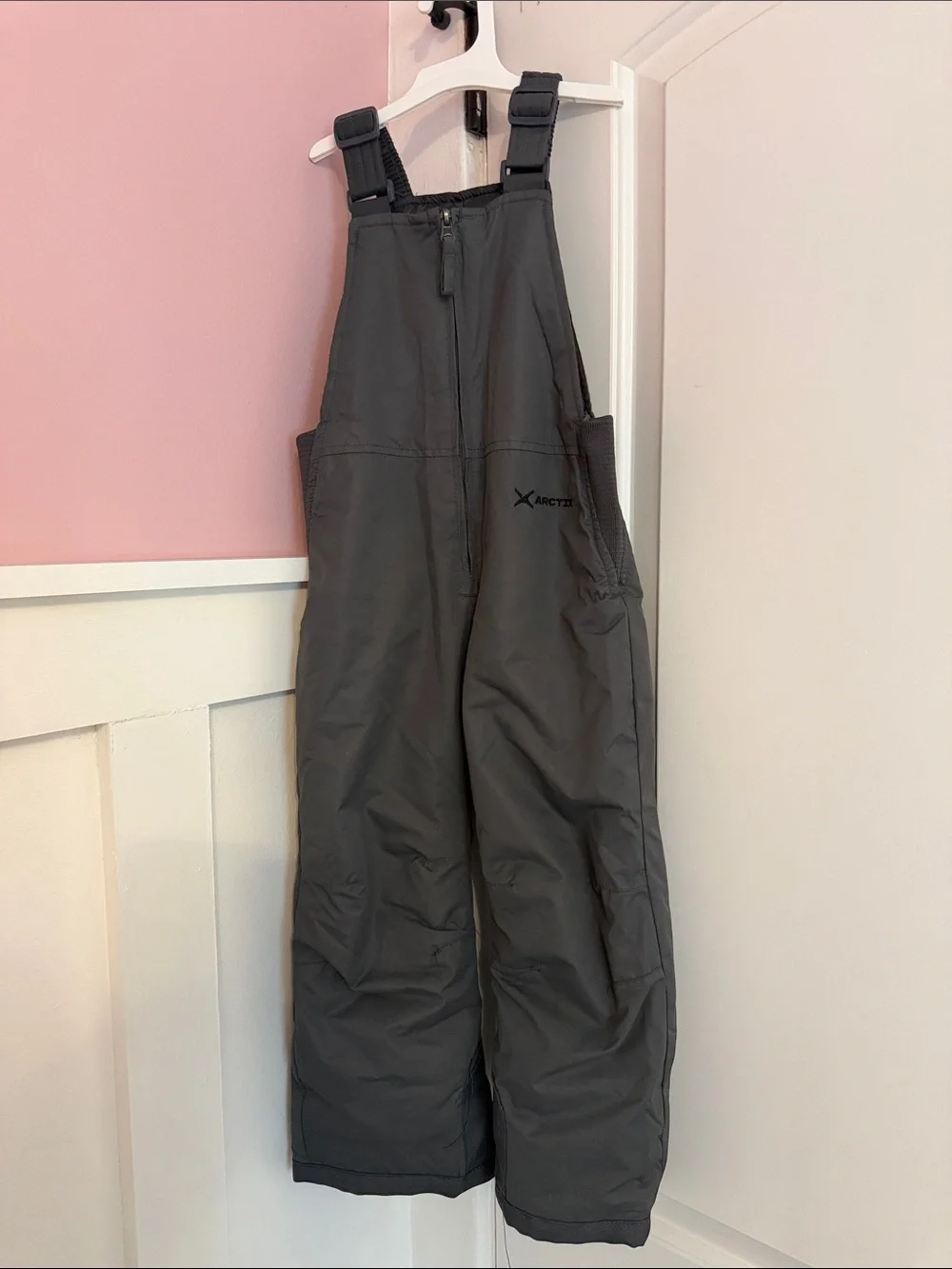 ARCTIX Kids 4T Charcoal Gray Insulated Snow Bibs C#2